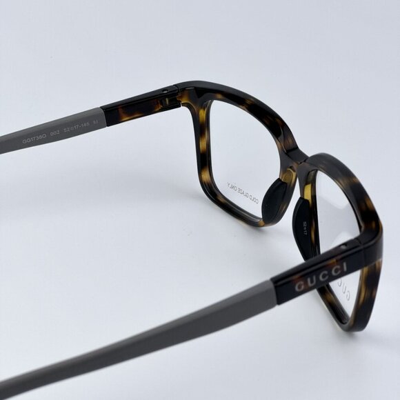 Gucci GG1738O 002 BRAND NEW Eyeglasses Havana Grey Unisex Square - Picture 8 of 9